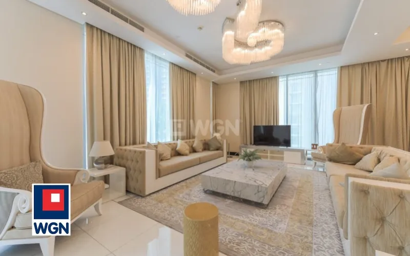 Mieszkanie na  sprzedaż Dubaj - Centrum, widok na Burj Khalifa, Komfortowo umeblowany, przy Dubai Mall. Wolny